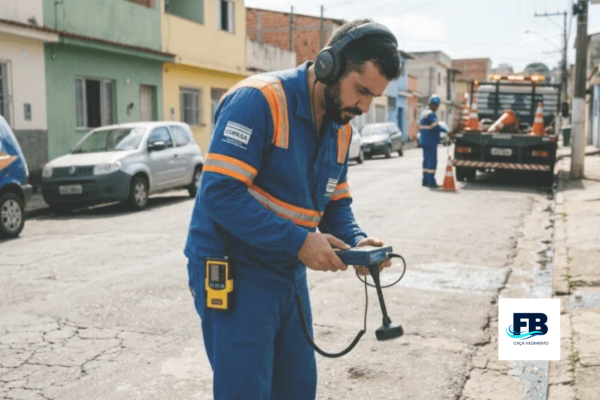 como funciona o caça vazamento
