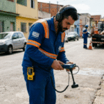 como funciona o caça vazamento